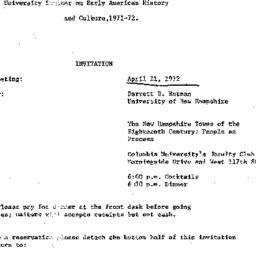 Announcements, 1972-04-11. ...
