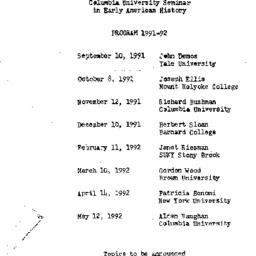 Schedules, Early American H...