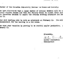 Announcements, 1979-01-01. ...