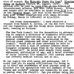 Announcements, 1979-02-27. ...
