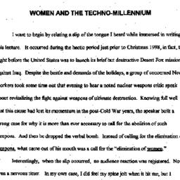 Speaker's paper, 1999-0...