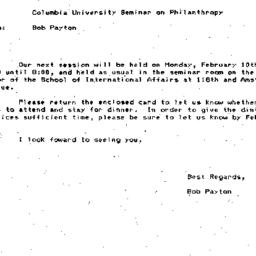 Announcements, 1986-01-27. ...