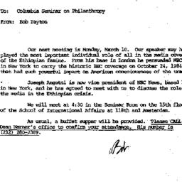 Announcements, 1986-03-03. ...
