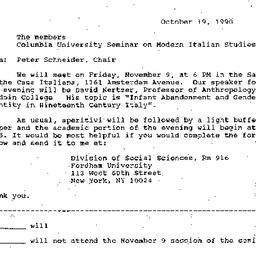 Announcements, 1990-10-19. ...