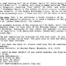 Announcements, 1996-03-17. ...