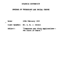 Minutes, 1969-02-13. Techno...