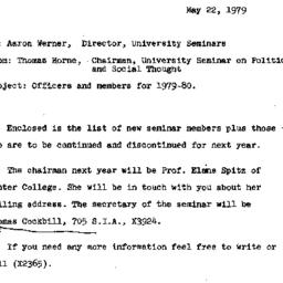Announcements, 1980-05-22. ...
