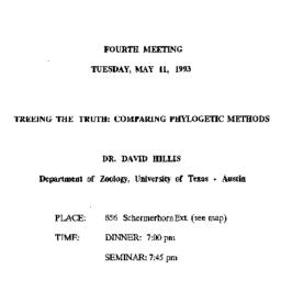 Announcements, 1993-05-11. ...