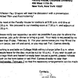 Announcements, 1990-02-14. ...