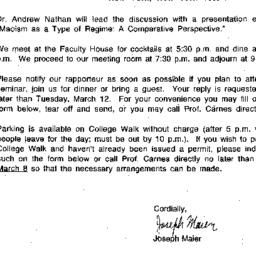 Announcements, 1991-03-13. ...