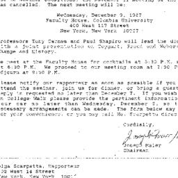 Announcements, 1987-12-09. ...