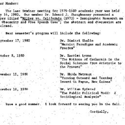 Correspondence, 1980-05-15....