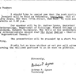 Correspondence, 1975-03-26....