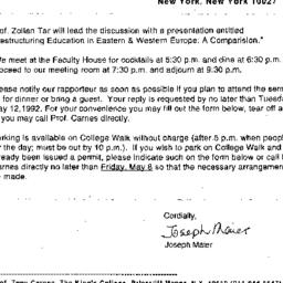 Announcements, 1992-05-13. ...