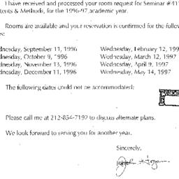 Correspondence, 1997-07-10....