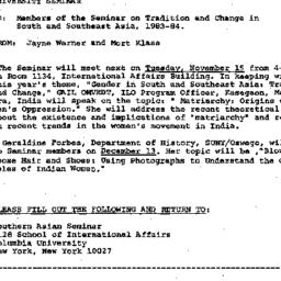 Announcements, 1983-11-15. ...