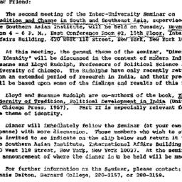 Announcements, 1971-10-29. ...