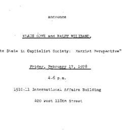 Announcements, 1978-02-17. ...