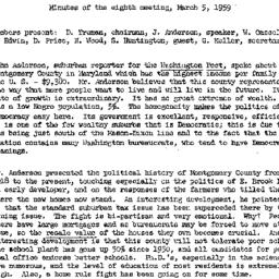 Minutes, 1959-03-05. The St...