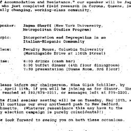 Announcements, 1987-04-12. ...