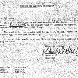 Announcements, 1972-04-27. ...