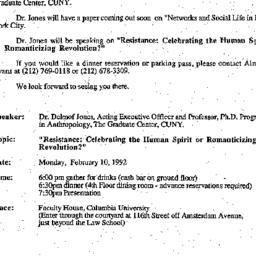 Announcements, 1991-02-10. ...