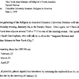 Announcements, 1998-01-26. ...