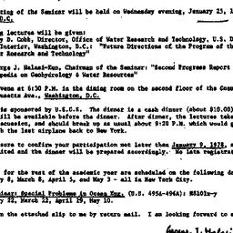 Announcements, 1978-01-25. ...