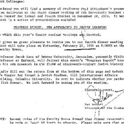 Announcements, 1974-01-29. ...