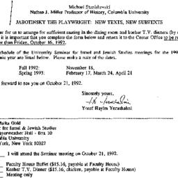 Announcements, 1992-10-01. ...