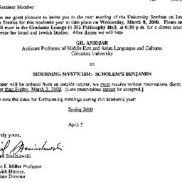 Announcements, 2000-02-15. ...