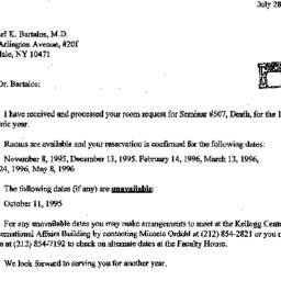 Correspondence, 1996-07-28....