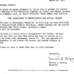 Announcements, 1980-03-12. ...