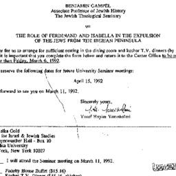 Announcements, 1992-02-19. ...