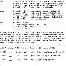 Announcements, 1993-11-01. ...