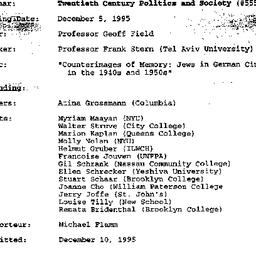 Minutes, 1995-12-05. Twenti...