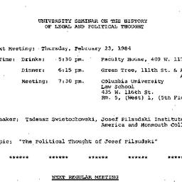 Announcements, 1984-02-23. ...