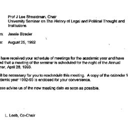 Correspondence, 1993-08-25....