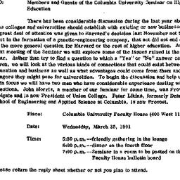 Announcements, 1981-02-24. ...