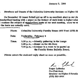 Announcements, 1980-01-08. ...