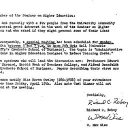 Announcements, 1970-04-06. ...
