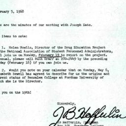 Announcements, 1968-02-05. ...