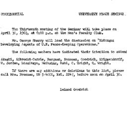 Announcements, 1963-03-26. ...