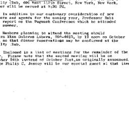 Announcements, 1967-10-17. ...