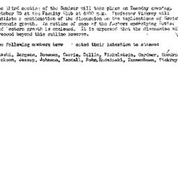 Announcements, 1959-10-06. ...