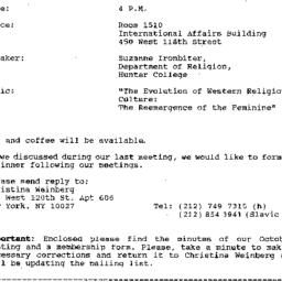 Announcements, 1992-11-02. ...