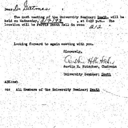 Announcements, 1973-01-30. ...