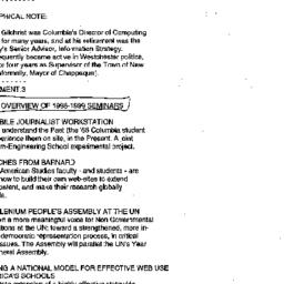 Announcements, 1999-12-02. ...