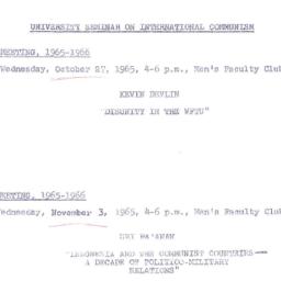 Announcements, 1965-10-27. ...