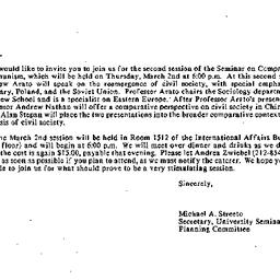 Announcements, 1989-02-15. ...